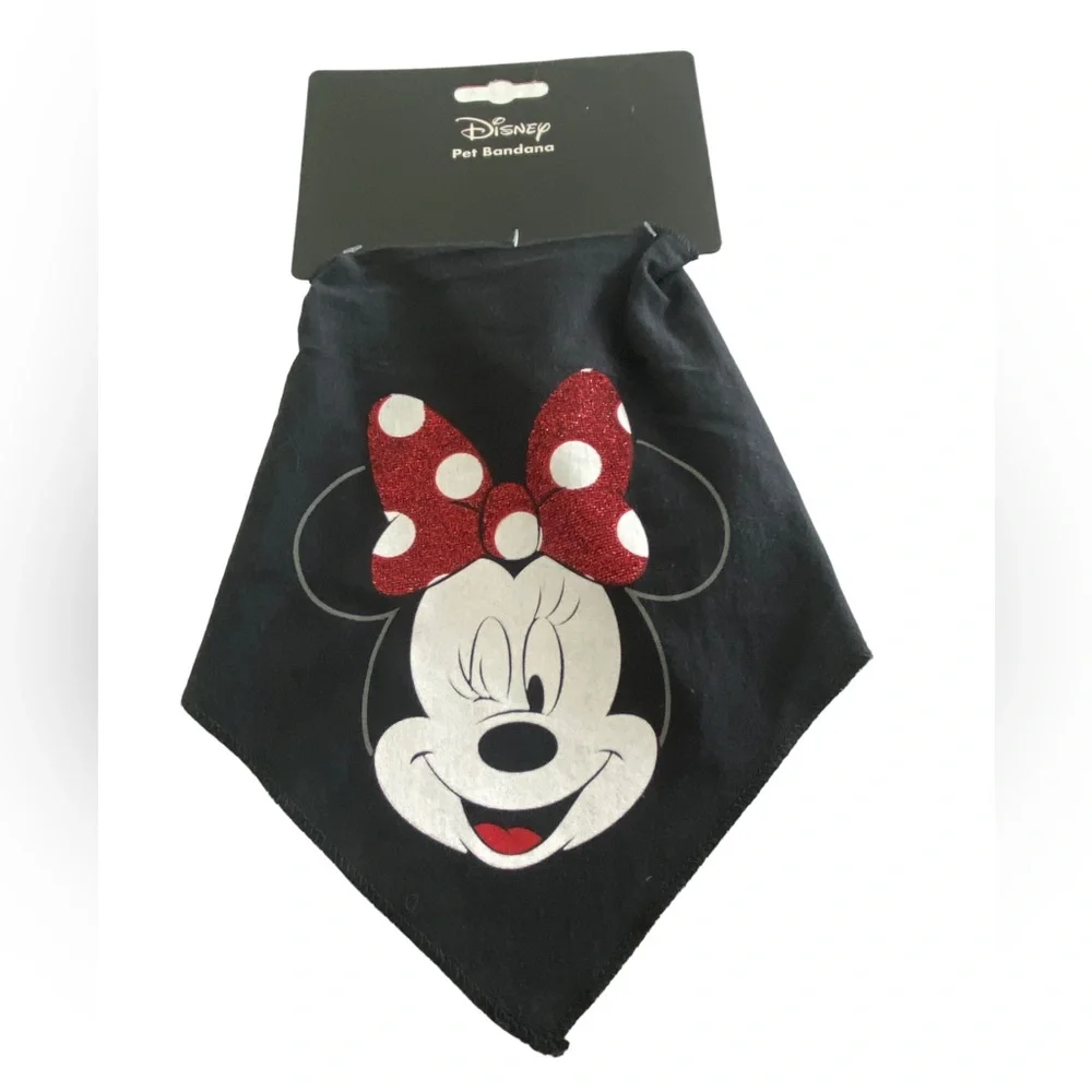 DISNEY Small Minnie Mouse Dog Collar and Pet Bandana